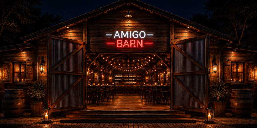 Amigo Barn Rijvers - AI gegenereerd - nieuwe stage op RIjvers Festival 2026 Amigo Barn Rijvers - AI gegenereerd - nieuwe stage op RIjvers Festival 2026